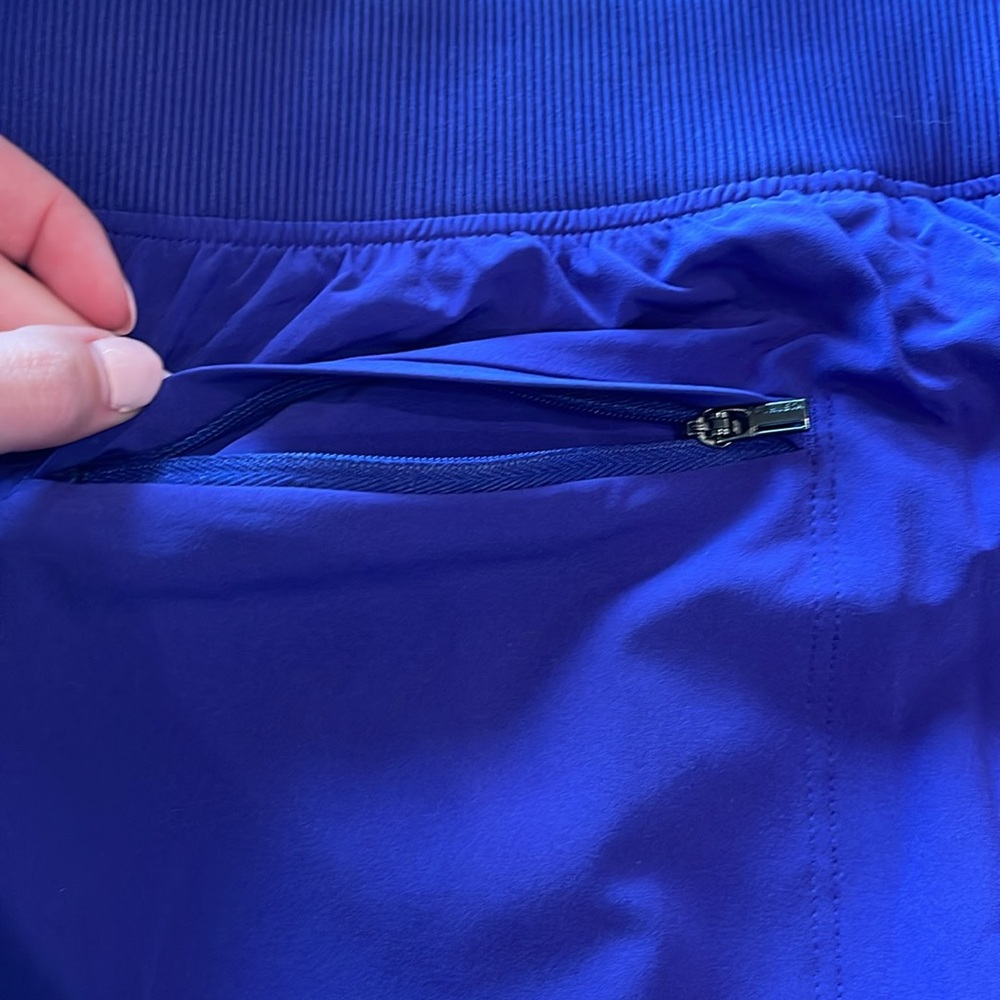 NWT Athleta Brooklyn Lined Pants Royal Purple Athleisure Pilates 4 High Rise - Picture 8 of 11
